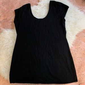 City Chic M/18 Double Scoop Tunic Tee